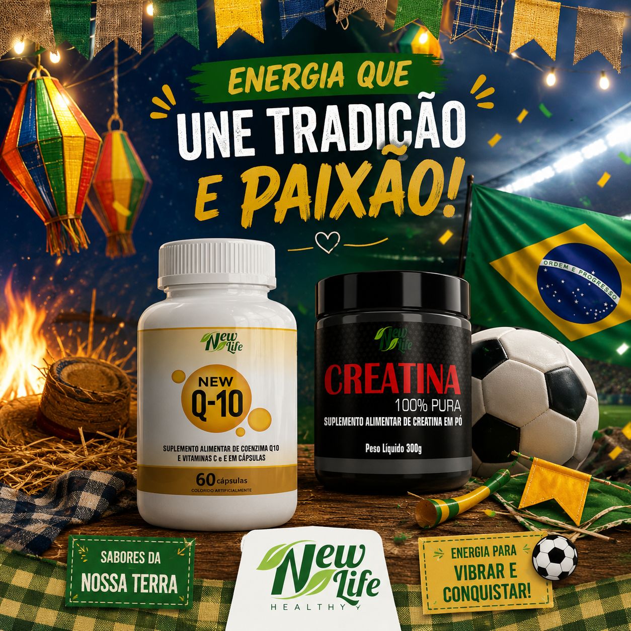 Energia que une tradição e paixão!