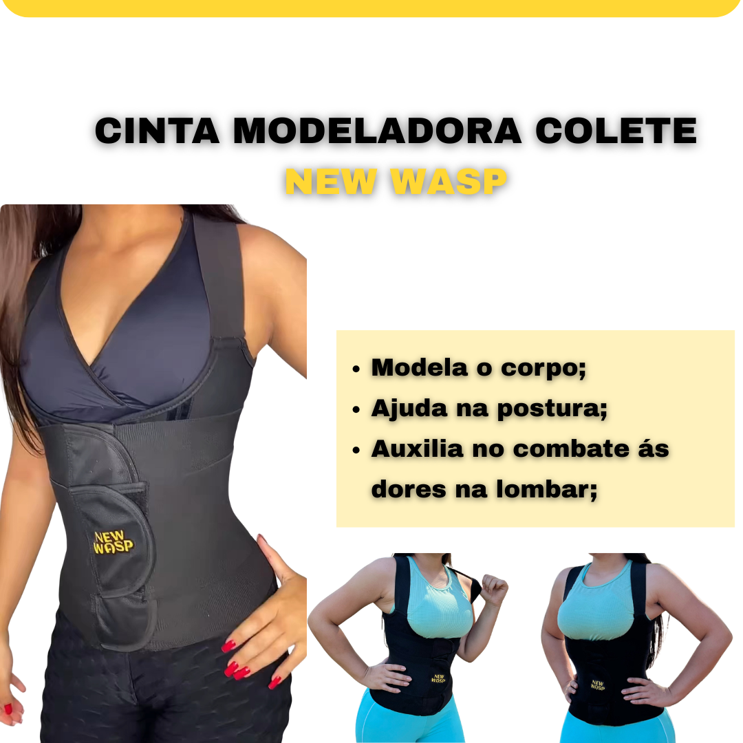 Cinta Modeladora Colete New Wasp